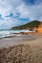 In the cove Sa caleta of Ibiza, Baleares Royalty Free Stock Photo