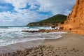 In the cove Sa caleta of Ibiza, Baleares Royalty Free Stock Photo