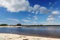 Cove with a sandy beach on the Florida Gulf Coast Royalty Free Stock Photo