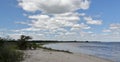 Cove with a sandy beach on the Florida Gulf Coast Royalty Free Stock Photo