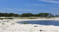 Cove on a sandy beach on the Gulf of Mexico Coast Royalty Free Stock Photo