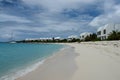 Covecastles resort villas on white sand beach and ocean, Shoal Bay West, Anguilla, British West Indies, BWI, Caribbean Royalty Free Stock Photo