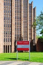 Coventry Cathedral and sign.