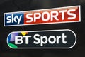 Sky Sports and BT Sport Logos