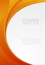 Abstract colorful Orange wave background. Royalty Free Stock Photo