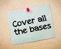 Cover all the bases Royalty Free Stock Photo