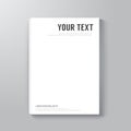 Cover Book mock-up Design Minimal Style Template / can be used for E-Book Cover/ E-Magazine Cover/ vector illustration Royalty Free Stock Photo