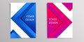 Cover books vector background overlap dimension modern line bar design for text and message