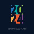Cover of business diary for 2024 with wishes. Brochure or calendar cover design template. Happy new year 2024, vertical bright Royalty Free Stock Photo