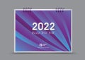 Cover desk calendar 2022 year template , book cover, annual report cover, brochure cover, magazine cover design, purple background