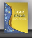 Cover design, business flyer template, folder Royalty Free Stock Photo
