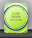 Cover design, business flyer template, folder Royalty Free Stock Photo
