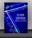 Cover design, business flyer template, folder Royalty Free Stock Photo