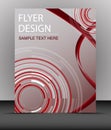 Cover design, business flyer template, folder Royalty Free Stock Photo