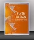 Cover design, business flyer template, folder Royalty Free Stock Photo