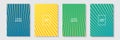 colorful modern cover template future pattern, set collection design vector Royalty Free Stock Photo