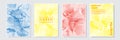 splash abstract colorful paint watercolor design template set collection vector graphic Royalty Free Stock Photo