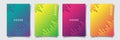 gradation colorful cover template modern design collection vector graphic Royalty Free Stock Photo