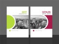 Cover design template annual report and catalog