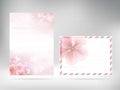 Cover design template letterhead Floral Paper Cover