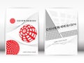 Cover Design Template Publication A red and gray graphics on a w