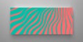 Cover design template. Wavy pattern with optical illusion. Abstract striped background. Vector illustration with wry lines