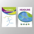 Cover Design vector Rhythmic Gymnastics sport icon.