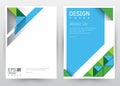 Cover Design Vector template set Brochure, Annual Report, Magazine, Poster, Corporate Presentation, Portfolio, Flyer, Banner Royalty Free Stock Photo