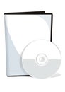 Cover and dvd disk Royalty Free Stock Photo