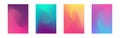 Cover gradient design. Color fluid set. A4 advertising template. Bright dynamic effect for brochure or poster
