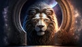 The cover image for the 8 8 Meditation shows a lion and a cosmic doorway