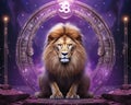 The cover image for the 8 shows a lion and a doorway.