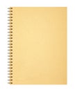 Cover notebook on white background