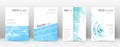 Cover page design template. Geometric brochure layout. Bold trendy abstract cover page. Pink and blu Royalty Free Stock Photo