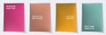 Cover page minimal layout vector design set. Royalty Free Stock Photo
