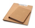 Cover recycle brown book and clipboard Royalty Free Stock Photo