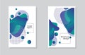 Cover report background and brochure design with abstracts geometric element