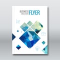 Cover report colorful triangle geometric prospectus design background, cover flyer magazine, brochure book cover