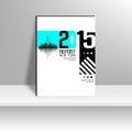 Cover Report number 2015 and silhouette building