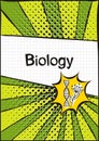 Cover for a school notebook or biology textbook