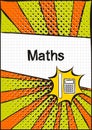 Cover for a school notebook or math textbook Royalty Free Stock Photo