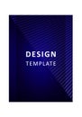 Cover template graphic geometric and glitch elements. Desing template