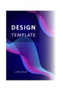 Cover template graphic geometric and glitch elements. Desing template. Abstract posers art graphic background