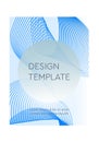 Cover Template Graphic Geometric And Glitch Elements. Desing Template. Abstract Posers Art Graphic Background
