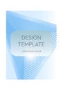 Cover template graphic geometric and glitch elements. Desing template. Abstract posers art graphic background Royalty Free Stock Photo