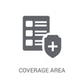 Coverage Area icon. Trendy Coverage Area logo concept on white b