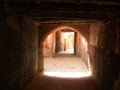 A sheltered alley in the medina of Marrakech Royalty Free Stock Photo