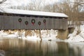 Covered Bridge in Ada Michigan Royalty Free Stock Photo