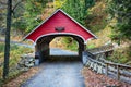 Covered bridge in Autumn Royalty Free Stock Photo