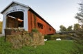 The covered bridge of Bridgeton Indiana Royalty Free Stock Photo